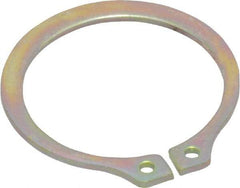Rotor Clip - 20.85mm Groove Diam, 7/8" Shaft Diam, Cadmium-Plated Steel, Snap External Retaining Rings - 0.046" Groove Width, 0.027" Groove Depth, 0.042" Ring Thickness, Grade 1060-1090 - Americas Industrial Supply