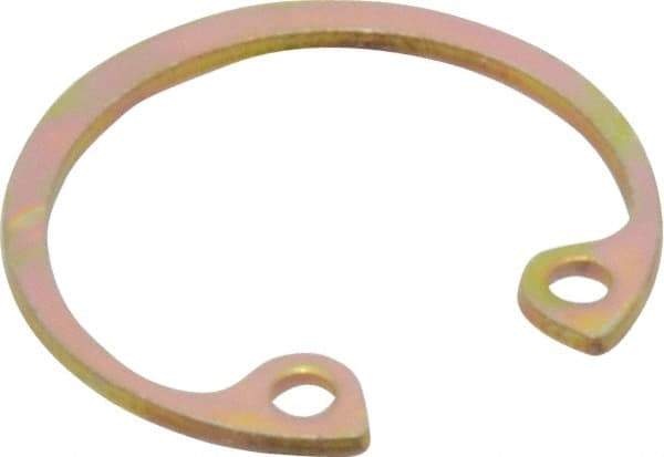 Rotor Clip - 0.035" Thick, Cadmium-Plated Finish, Steel Snap Internal Retaining Ring - 0.039" Groove Width, 0.02" Groove Depth, 0.665" Groove Diam, Grade 1060-1090 - Americas Industrial Supply
