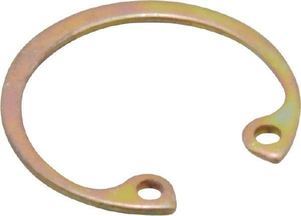 Rotor Clip - 0.035" Thick, Cadmium-Plated Finish, Steel Snap Internal Retaining Ring - 0.039" Groove Width, 0.023" Groove Depth, 0.796" Groove Diam, Grade 1060-1090 - Americas Industrial Supply