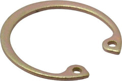 Rotor Clip - 0.042" Thick, Cadmium-Plated Finish, Steel Snap Internal Retaining Ring - 0.046" Groove Width, 0.028" Groove Depth, 0.931" Groove Diam, Grade 1060-1090 - Americas Industrial Supply