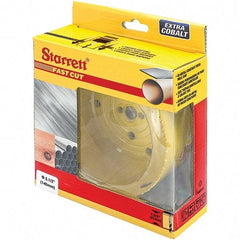 Starrett - 5-1/4" Diam, 1-5/8" Cutting Depth, Hole Saw - High Speed Steel Saw, Toothed Edge - Americas Industrial Supply