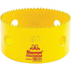 Starrett - 3-5/8" Diam, 1-5/8" Cutting Depth, Hole Saw - High Speed Steel Saw, Toothed Edge - Americas Industrial Supply