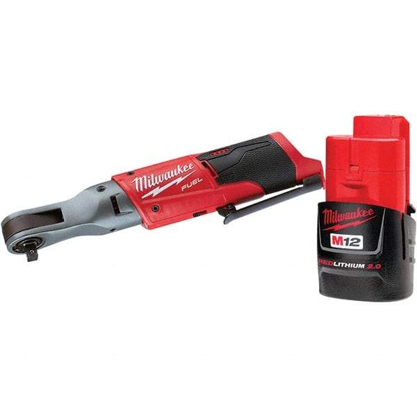 Milwaukee Tool - Cordless Impact Wrenches & Ratchets Voltage: 12.0 Drive Size (Inch): 3/8 - Americas Industrial Supply