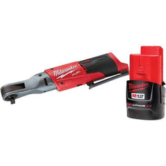 Milwaukee Tool - Cordless Impact Wrenches & Ratchets Voltage: 12.0 Drive Size (Inch): 3/8 - Americas Industrial Supply