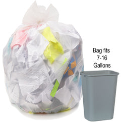 ‎7-10 gal, .30 mil, Clear, 22″ × 25″ - Case of 1000, Revolution Bag Eco Max Low Density Can liners - Americas Industrial Supply