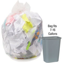 ‎7-10 gal, .30 mil, Clear, 22″ × 25″ - Case of 1000, Revolution Bag Eco Max Low Density Can liners - Americas Industrial Supply