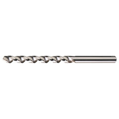 #60 RHS / RHC HSS 118 Degree Radial Point High Helix Taper Length Drill - Bright - Exact Industrial Supply