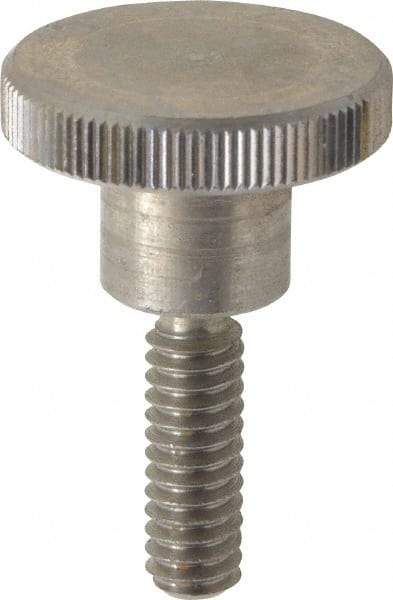 KIPP - 24mm Head, Knurled Knob - Threaded Stem, Stainless Steel - Americas Industrial Supply