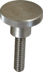 KIPP - 24mm Head, Knurled Knob - Threaded Stem, Stainless Steel - Americas Industrial Supply