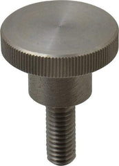 KIPP - 36mm Head, Knurled Knob - Threaded Stem, Stainless Steel - Americas Industrial Supply