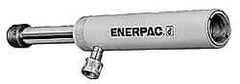 Enerpac - 50 Ton, 13.25" Stroke, 146.34 Cu In Oil Capacity, Portable Hydraulic Single Acting Cylinder - 11.04 Sq In Effective Area, 18.13" Lowered Ht., 31.38" Max Ht., 3.75" Cyl Bore Diam, 3.125" Plunger Rod Diam, 10,000 Max psi - Americas Industrial Supply