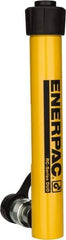 Enerpac - 5 Ton, 7" Stroke, 6.96 Cu In Oil Capacity, Portable Hydraulic Single Acting Cylinder - 0.99 Sq In Effective Area, 10.75" Lowered Ht., 17.75" Max Ht., 1.13" Cyl Bore Diam, 1" Plunger Rod Diam, 10,000 Max psi - Americas Industrial Supply