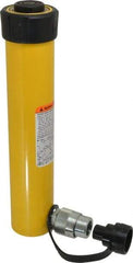 Enerpac - 10 Ton, 8" Stroke, 17.89 Cu In Oil Capacity, Portable Hydraulic Single Acting Cylinder - 2.24 Sq In Effective Area, 11.75" Lowered Ht., 19.75" Max Ht., 1.69" Cyl Bore Diam, 1.5" Plunger Rod Diam, 10,000 Max psi - Americas Industrial Supply