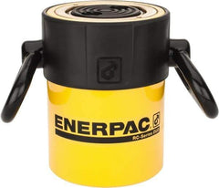 Enerpac - 50 Ton, 2" Stroke, 22.09 Cu In Oil Capacity, Portable Hydraulic Single Acting Cylinder - 11.04 Sq In Effective Area, 6.94" Lowered Ht., 8.94" Max Ht., 3.75" Cyl Bore Diam, 3.125" Plunger Rod Diam, 10,000 Max psi - Americas Industrial Supply