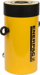 Enerpac - 100 Ton, 6.63" Stroke, 136.67 Cu In Oil Capacity, Portable Hydraulic Single Acting Cylinder - 20.63 Sq In Effective Area, 14.06" Lowered Ht., 20.69" Max Ht., 5.13" Cyl Bore Diam, 4.125" Plunger Rod Diam, 10,000 Max psi - Americas Industrial Supply