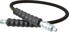 Enerpac - 1/4" Inside Diam x 3/8 NPT 3' Hydraulic Pump Hose - 10,000 psi, AH-604 Opposite End, Rubber - Americas Industrial Supply