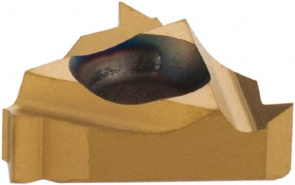 Iscar - 08IR Internal Right Hand 20 UN Laydown Threading Insert - Grade IC228, TiCN/TiN Coated Carbide, 4.76mm Inscribed Circle - Americas Industrial Supply