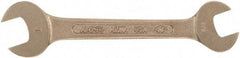 Ampco - 30mm x 32mm Nonsparking Open End Wrench - 10-1/4" OAL, Double End, Plain Finish - Americas Industrial Supply