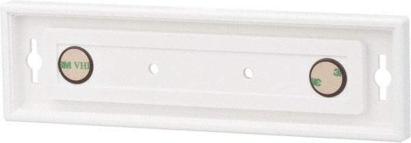 NMC - 8 Inch Wide x 2 Inch High Sign Compatibility, Plastic Square Sign Frame - White - Americas Industrial Supply