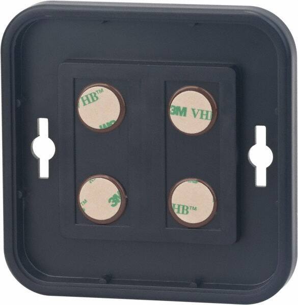 NMC - 4 Inch Wide x 4 Inch High Sign Compatibility, Plastic Round Sign Frame - Black - Americas Industrial Supply