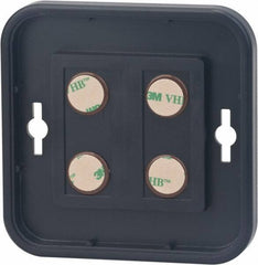 NMC - 4 Inch Wide x 4 Inch High Sign Compatibility, Plastic Round Sign Frame - Black - Americas Industrial Supply