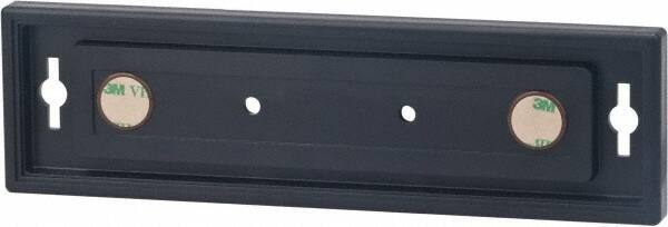 NMC - 8 Inch Wide x 2 Inch High Sign Compatibility, Plastic Square Sign Frame - Black - Americas Industrial Supply