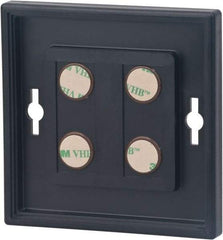 NMC - 4 Inch Wide x 4 Inch High Sign Compatibility, Plastic Square Sign Frame - Black - Americas Industrial Supply