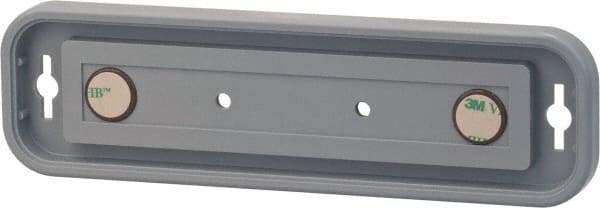 NMC - 8 Inch Wide x 2 Inch High Sign Compatibility, Plastic Round Sign Frame - Gray - Americas Industrial Supply