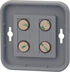 NMC - 4 Inch Wide x 4 Inch High Sign Compatibility, Plastic Round Sign Frame - Gray - Americas Industrial Supply