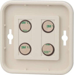 NMC - 4 Inch Wide x 4 Inch High Sign Compatibility, Plastic Round Sign Frame - Almond - Americas Industrial Supply