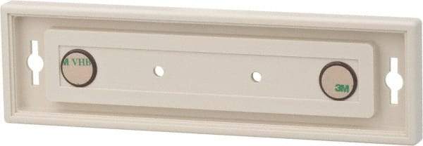 NMC - 8 Inch Wide x 2 Inch High Sign Compatibility, Plastic Square Sign Frame - Almond - Americas Industrial Supply