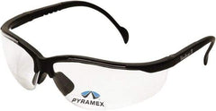 PYRAMEX - +1.5, Clear Lenses, Scratch Resistant, Framed Magnifying Safety Glasses - UV Protection, Adjustable Temples, Black Nylon Frame, ANSI Z87.1, CSA Z94.3-07 - Americas Industrial Supply