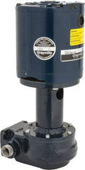 Graymills - 115 Volt, 1/6 hp, 1 Phase, 3,450 RPM, Cast Iron Flanged Outside Suction Machine Tool & Recirculating Pump - 3-3/4" Long x 2-1/2" Mounting Flange Width, NPT Thread, Glass Filled Celcon Impeller - Americas Industrial Supply