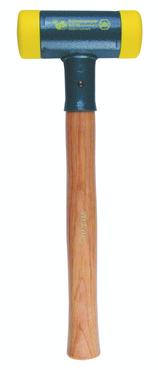 Dead Blow Recoilless Hammer -- 26 oz; Wood Handle; 1-5/8'' Head Diameter - Americas Industrial Supply