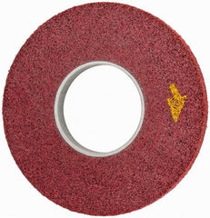 3M - 12" Diam, 1" Face Width, 5" Center Hole, Coarse Grade, Aluminum Oxide Deburring Wheel - Convolute, Medium Density 5 Grade, 3,000 RPM - Americas Industrial Supply