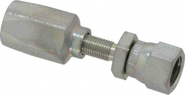 Parker - 7/16-20 Thread Hydraulic Hose Fitting - -4 Hose Size, 1/4" Hose Diam - Americas Industrial Supply