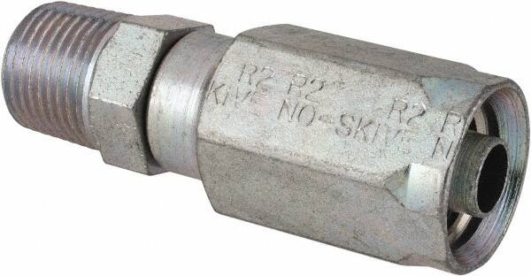 Parker - 1/2-14 Thread Hydraulic Hose Fitting - -8 Hose Size, 1/2" Hose Diam - Americas Industrial Supply