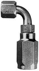 Parker - 7/16-20 Thread Hydraulic Hose Fitting - -4 Hose Size, 1/4" Hose Diam - Americas Industrial Supply