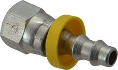 Parker - 7/16-20 JIC Hydraulic Hose Fitting - -4 Hose Size, 1/4" Hose Diam - Americas Industrial Supply