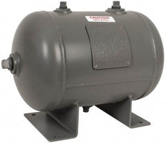Made in USA - 4.7 Gallon, 200 Max psi Universal Horizontal Tank - 3/4" Inlet, 16" Tank Length x 10" Tank Diam - Americas Industrial Supply