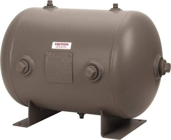 Made in USA - 19 Gallon, 200 Max psi Universal Horizontal Tank - 1-1/2" Inlet, 25" Tank Length x 16" Tank Diam - Americas Industrial Supply
