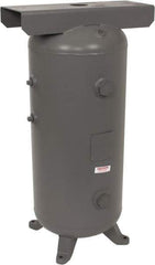 Made in USA - 30 Gallon, 200 Max psi Vertical Tank with Plate - 3/4" Inlet, 38" Tank Length x 16" Tank Diam - Americas Industrial Supply