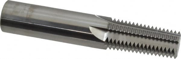Scientific Cutting Tools - 1, 2 - 11-1/2 Thread, 3/4" Shank Diam, Bright Coating, Solid Carbide Straight Flute Thread Mill - 5 Flutes, 4" OAL, 1" Min Noml Diameter - Americas Industrial Supply