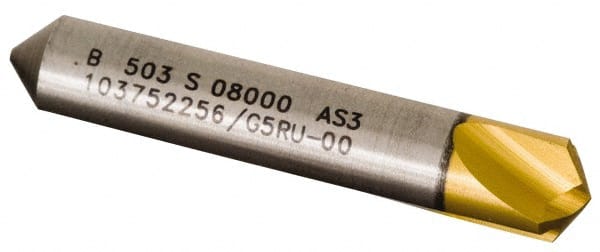 Kennametal - 8mm Body Diam, 118°, 27.4mm OAL, Solid Carbide Spotting Drill - Americas Industrial Supply