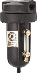 Coilhose Pneumatics - 3/8" Port, 5" High, FRL Filter with Aluminum Bowl & Automatic Drain - 250 Max psi, 250°F Max, 4 oz Bowl Capacity - Americas Industrial Supply