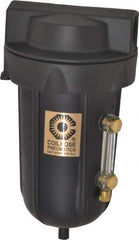 Coilhose Pneumatics - 1/2" Port, 7" High, FRL Filter with Aluminum Bowl & Automatic Drain - 250 Max psi, 250°F Max, 8 oz Bowl Capacity - Americas Industrial Supply