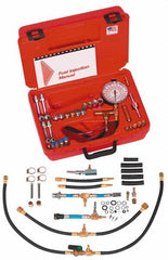 Value Collection - 4 Inch Long Hose, 0 to 100 psi, Deluxe Global Fuel Injection Pressure Test Set - Americas Industrial Supply