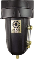 Coilhose Pneumatics - 1/4" Port Coalescing Filter - Aluminum Bowl, 0.1 Micron Rating, 5-5/8" High - Americas Industrial Supply