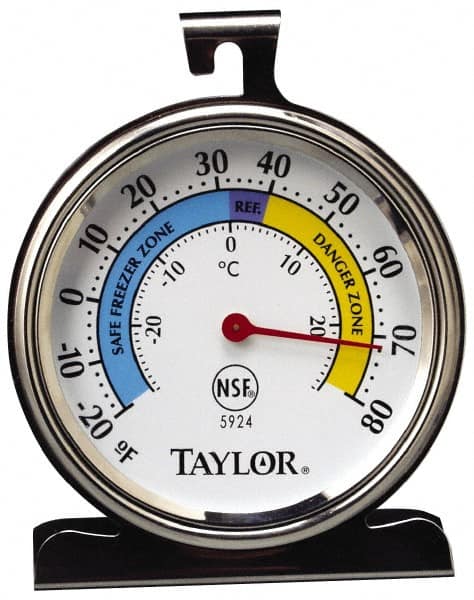 Taylor - Cooking & Refrigeration Thermometers Type: Refrigeration Thermometer Maximum Temperature (F): 60 - Americas Industrial Supply