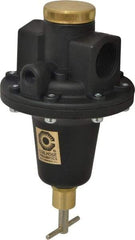 Coilhose Pneumatics - 1 NPT Port, 160 CFM, Cast Aluminum Tamper Proof Heavy-Duty T-Handle Regulator - 0 to 200 psi Range, 250 Max psi Supply Pressure, 1/4" Gauge Port Thread, 5" Wide x 8-1/2" High - Americas Industrial Supply